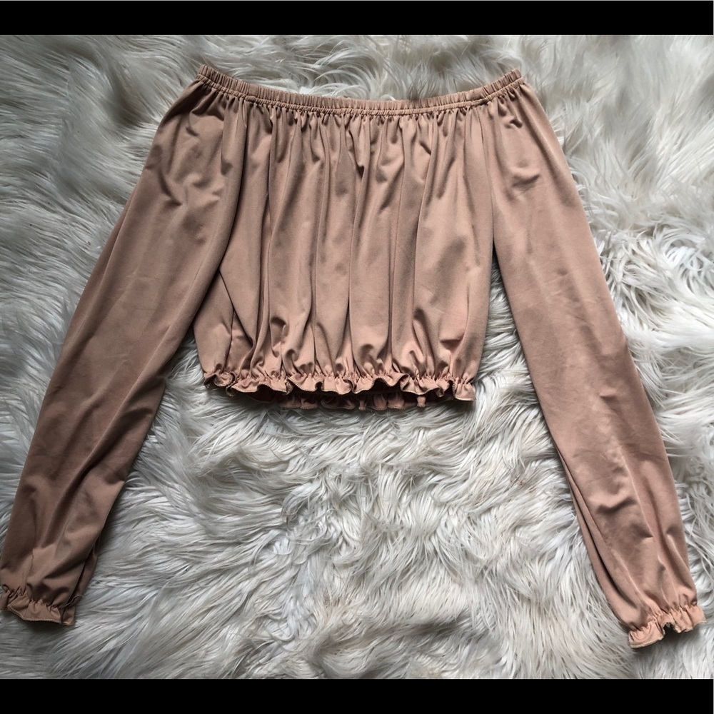 Off the shoulder crop top